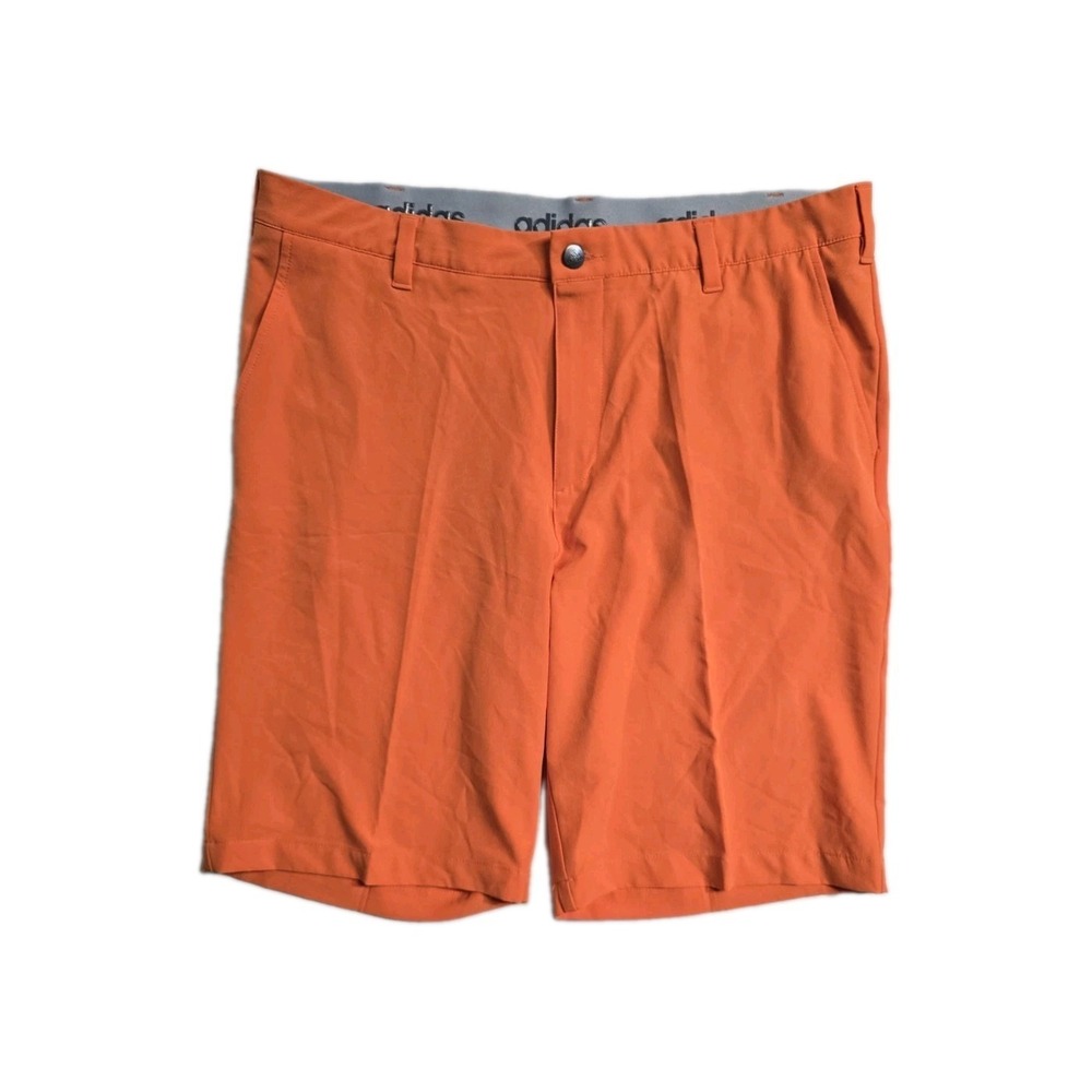 Adidas Golf Shorts Mens 36 Orange Performance 10 Inseam